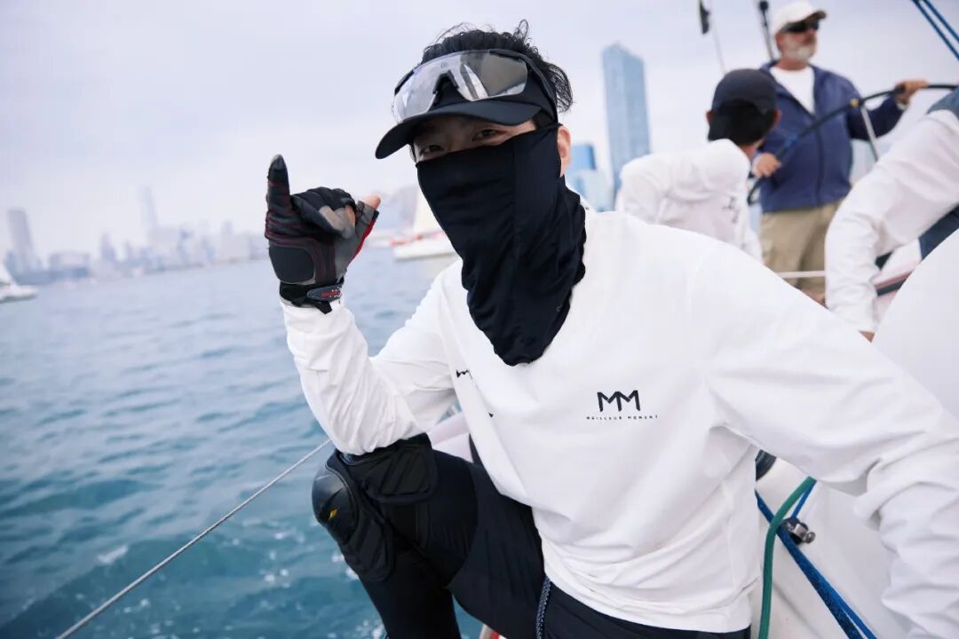 演员窦骁船队,夺得中国杯帆船赛博纳多40.7组第一名